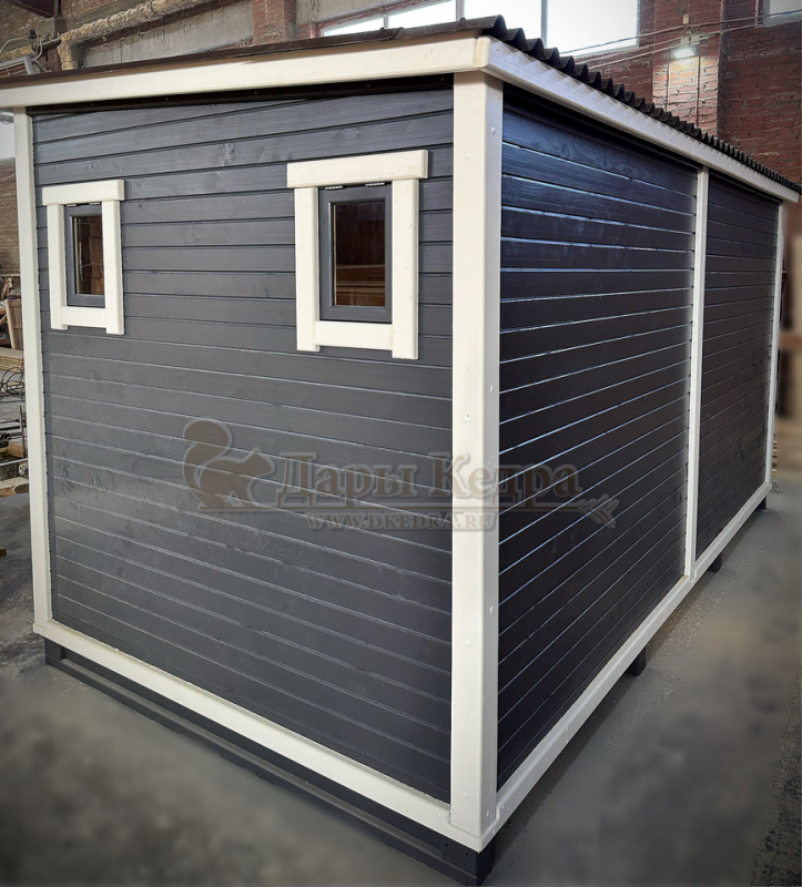 Каркасно-щитовая баня из кедра «Оптима»